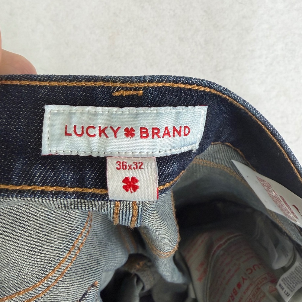 Lucky Brand 221 Straight Jeans Mens 36x32 Dark Wash NEW Advanced Stretch Denim - Picture 7 of 10